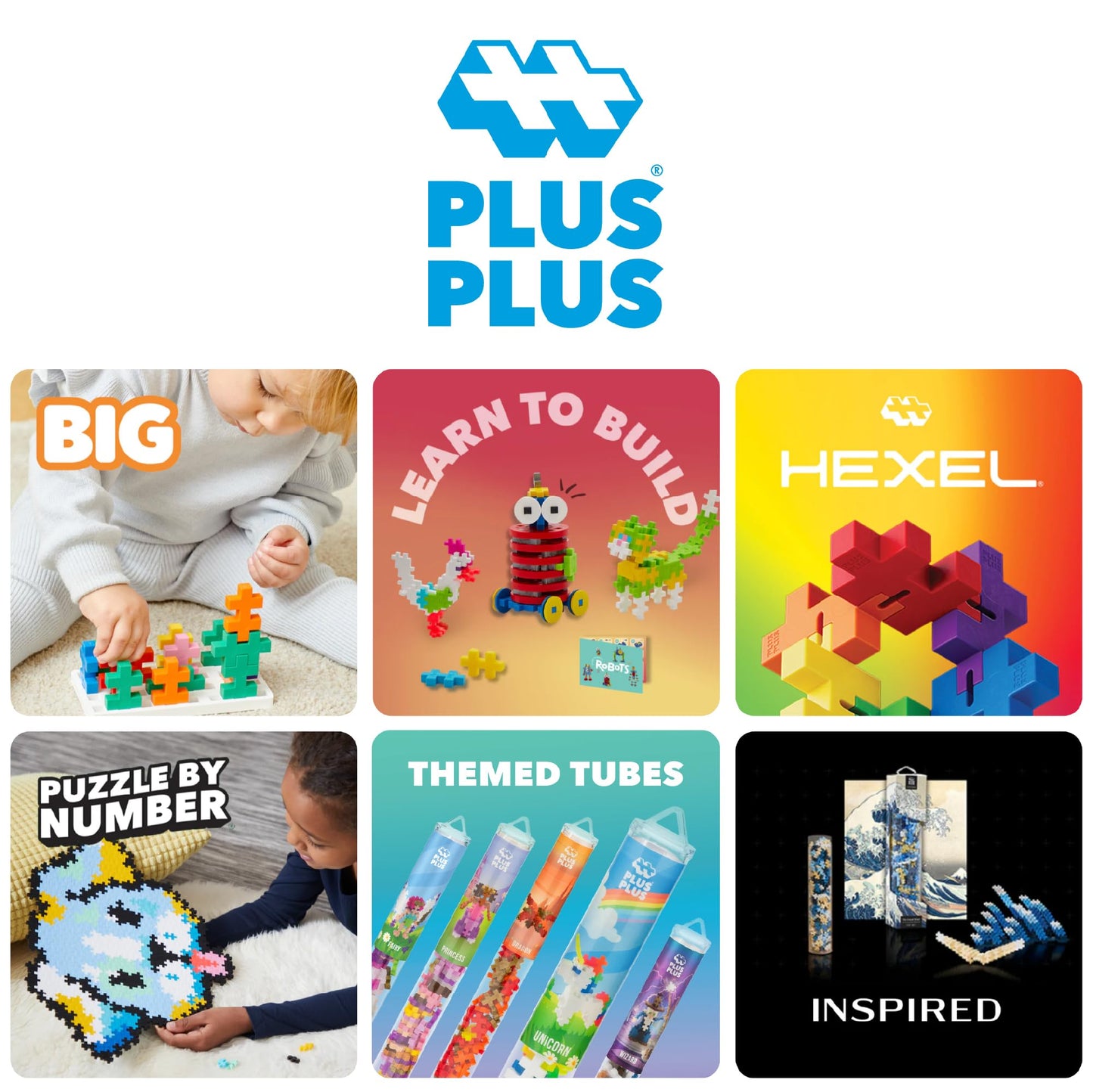 Plus Plus 240pc Interlocking Building Blocks – Glow in Dark STEM Connecting Toys for Kids, Open-Ended Classroom Mini Manipulatives
