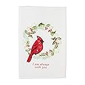 Mud Pie Cardinal Towel, Always, 26" x 16 1/2"