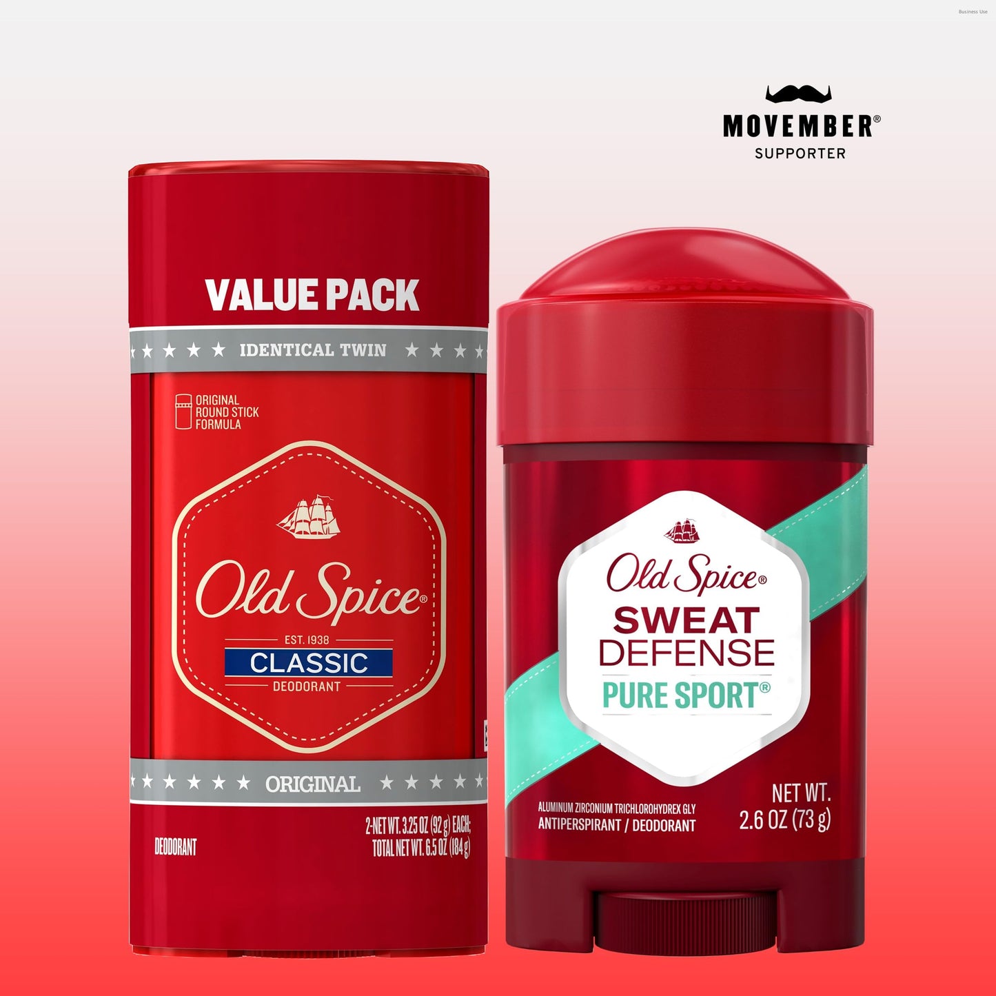 Old Spice Classic Deodorant for Men, 24hr Sweat & Odor Protection, Long Lasting Freshness, Clean & Masculine Fragrance, Original Scent, 3.25 oz (Pack