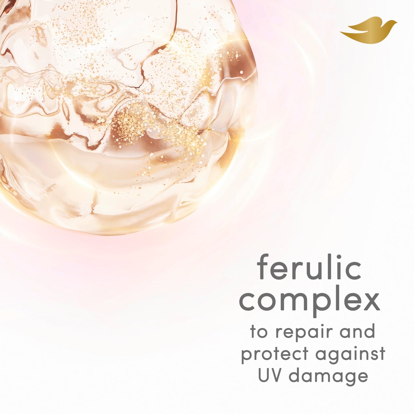 Dove Damage Therapy Conditioner 1 ct UV Repair & Glow Repairs 99% of UV hair damage* with Ferulic Serum 12 oz