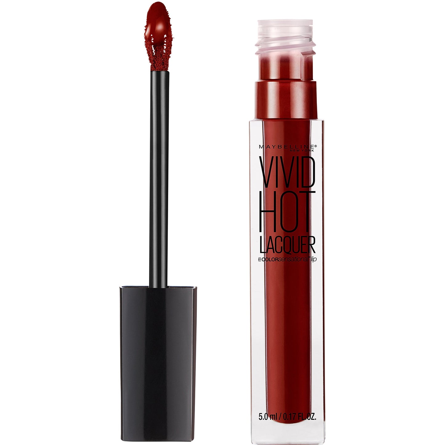 Maybelline New York Color Sensational Vivid Hot Lacquer Lip Gloss, Classic, 0.17 Fluid Ounce