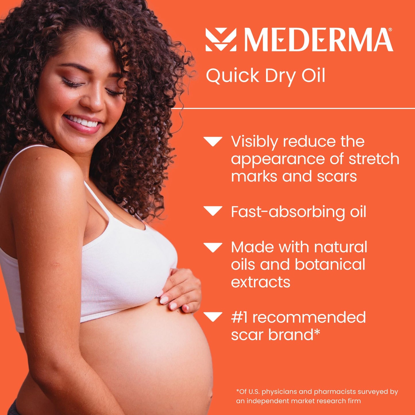 Mederma Quick Dry Oil, Scar and Stretch Mark Treatment, Helps to Improve the Appearance with Natural Botanical Extracts, Paraben Free, Fast-Absorbing
