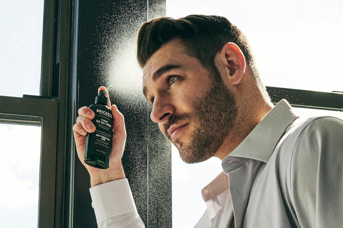 Brickell Men's Texturizing Sea Salt Spray for Men, Alcohol-Free, Lifts & Texturizes Hair for a Beach or Surfer Hair Style, With Sea Salt, Vitamin E Beauty and Personal Care Brickell Men's Products