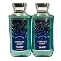 Bath & Body Works Shower Gel, Set of 2 Bottles, Each Bottle 10oz (Sapphire Moon)