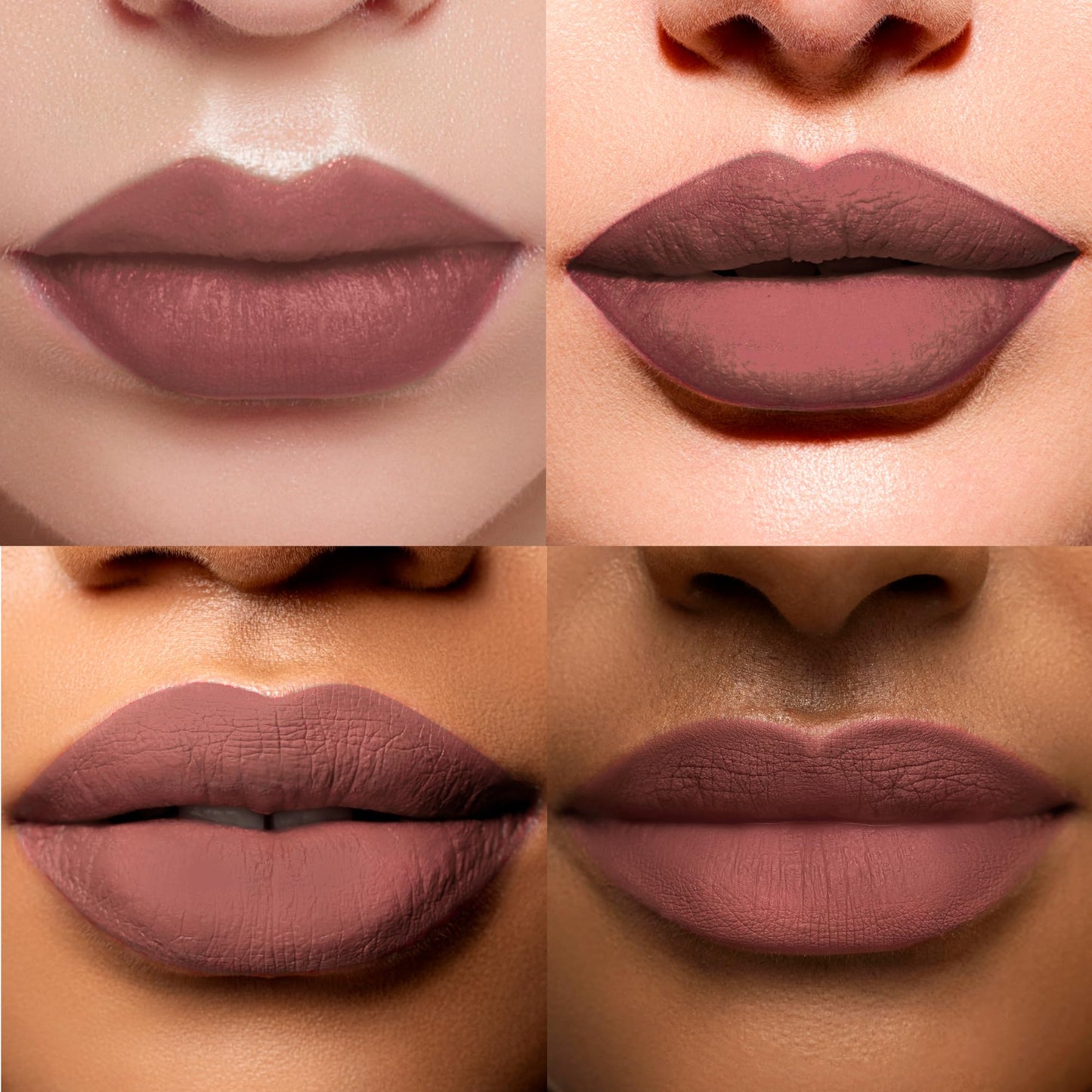 Ruby Kisses Velvet Lip Cream, Matte Finish Lipstick, Rich Color, Long Lasting Lip Stain, Lightweight, Nourishing, Hydration, High Pigment Lip Tint (SKIN DEEP)