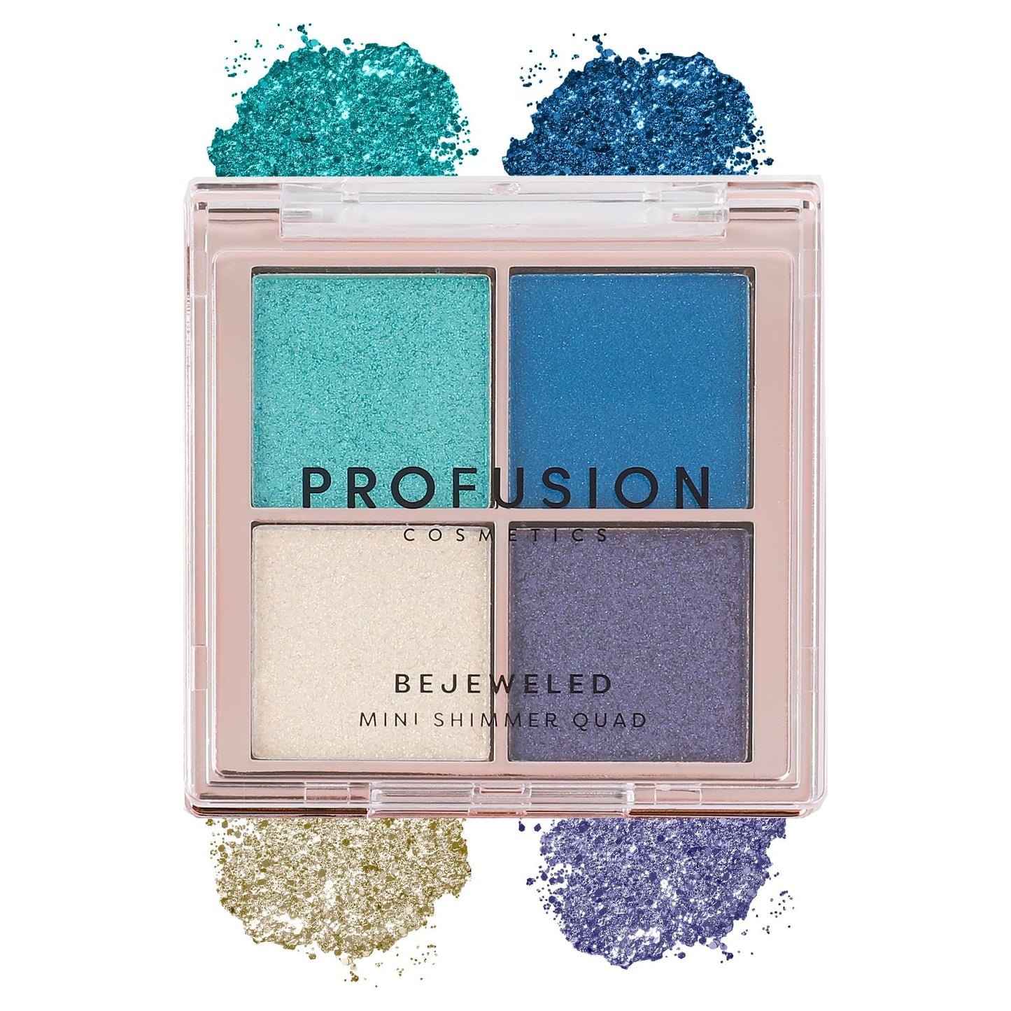 Profusion Cosmetics Written in the Stars Bejeweled Glitter 4 Shade Mini Eyeshadow Quad, Illuminate Your Look With Celestial Quad, Create Mesmerizing…