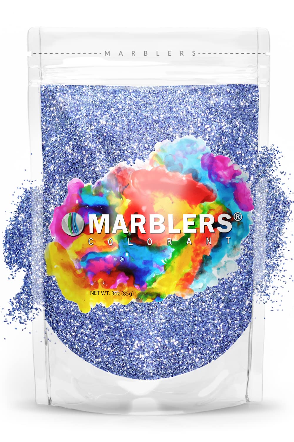 MARBLERS Twinkle Glitter [ICY Blue] 3oz (85g) | Fine | Non-Toxic, Vegan, Cruelty-Free | Face, Body, Eyeshadow, Hair, Festival, Party Makeup | Nail