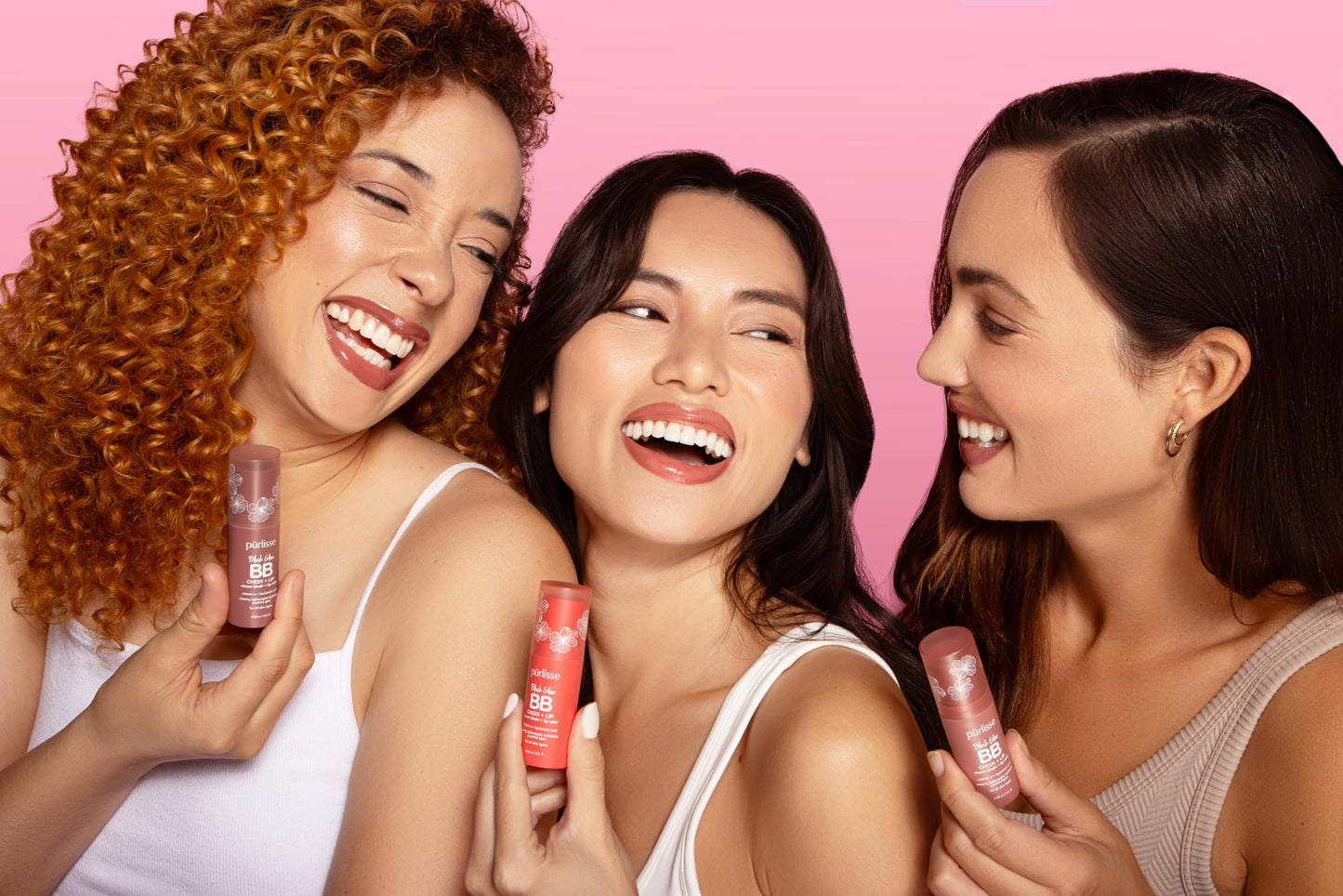 p?rlisse Blush Glow BB Lip and Cheek Tint - Hydrating & Buildable 2-in-1 Cream Blush Stick for Cheeks & Lips - Formulated with Nourishing Vitamin E