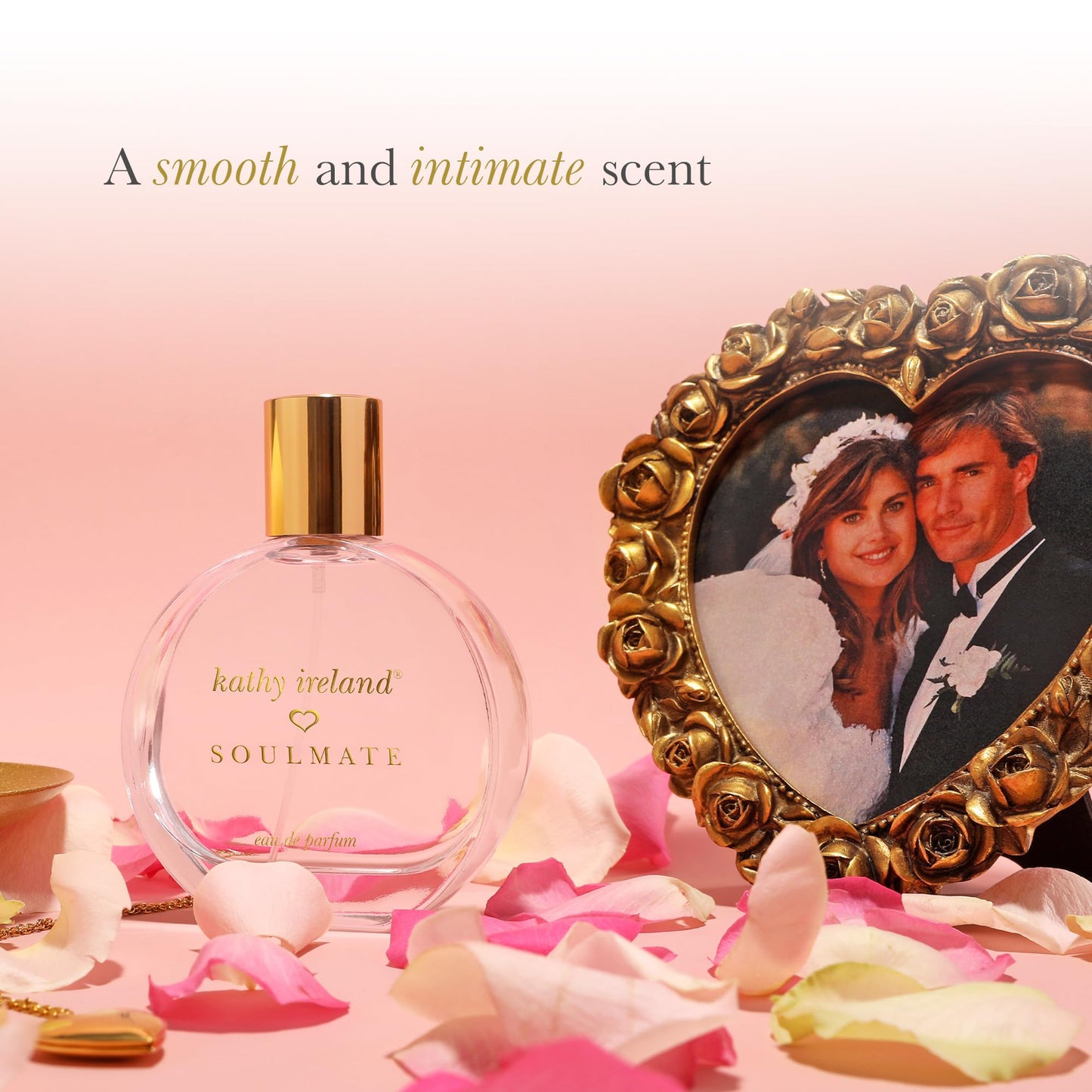 Kathy Ireland Soulmate - Floral, Fruity, Gourmand Perfume for Women - Eau de Parfum with Cherry, Mandarin, Pink Jasmine, Amber Notes - 3.4 oz Beauty & Personal Care Kathy Ireland