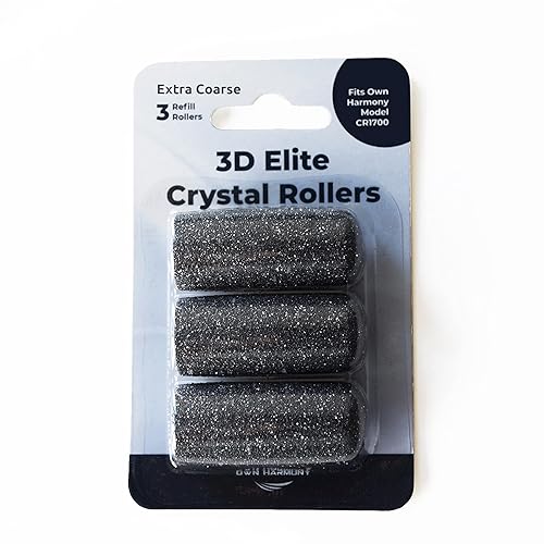 Extra Coarse Refill Rollers by Own Harmony - Best Fit for Electric Callus Remover CR1700: Professional Foot Care for Healthy Feet, Pedicure File Tools