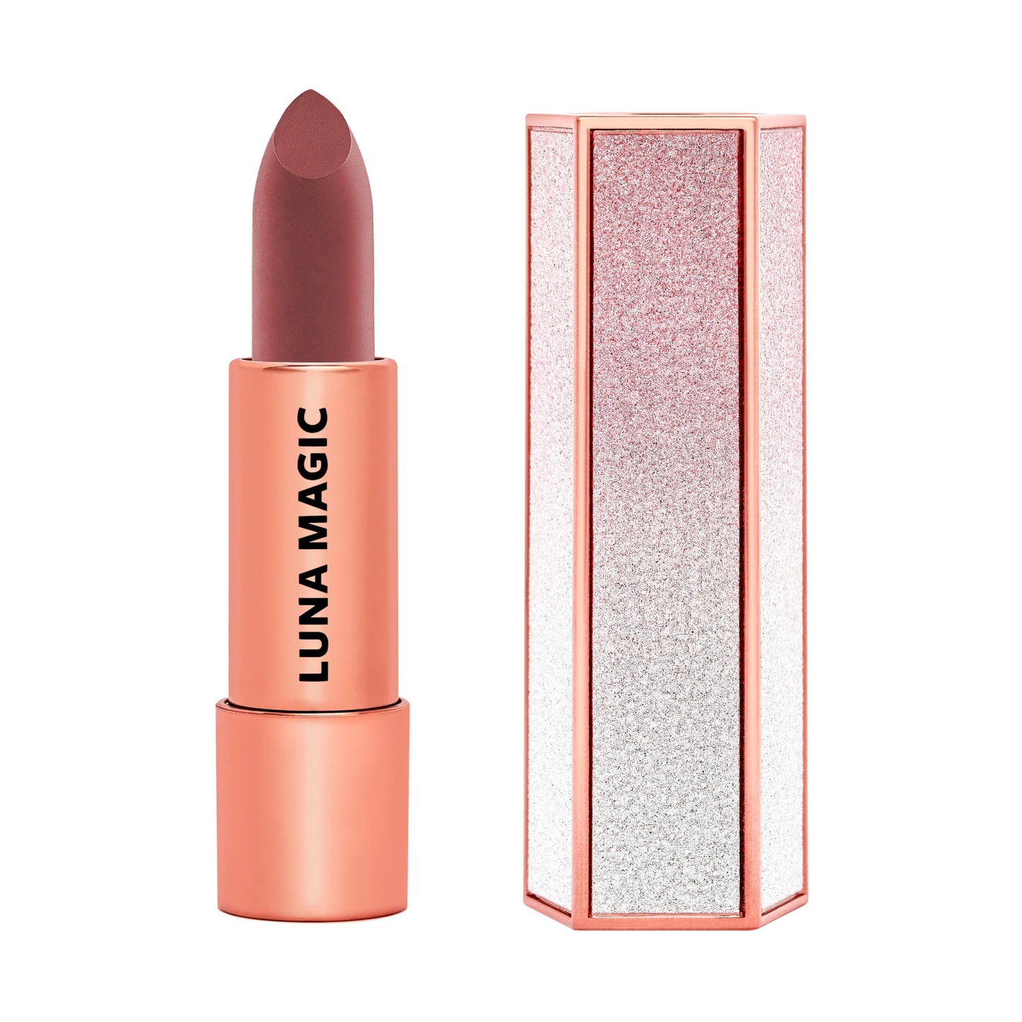 LUNA MAGIC Soho Moisturizing Nude Lipstick with Velvet Finish, High Pigment, Precise Bullet Tip & Soft Texture - NYC Inspired Long-Lasting Wear &