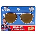 Ted Lasso Gold Aviator Sunglasses Sun-Staches UV 400, One Size Fits Most