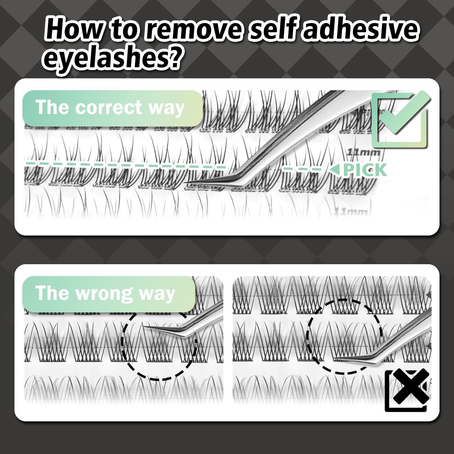 WONSIS Self Adhesive Eyelashes, 120 Pcs Self Adhesive Eyelash Clusters, No Glue Needed (Natural-12mm) Beauty and Personal Care WONSIS