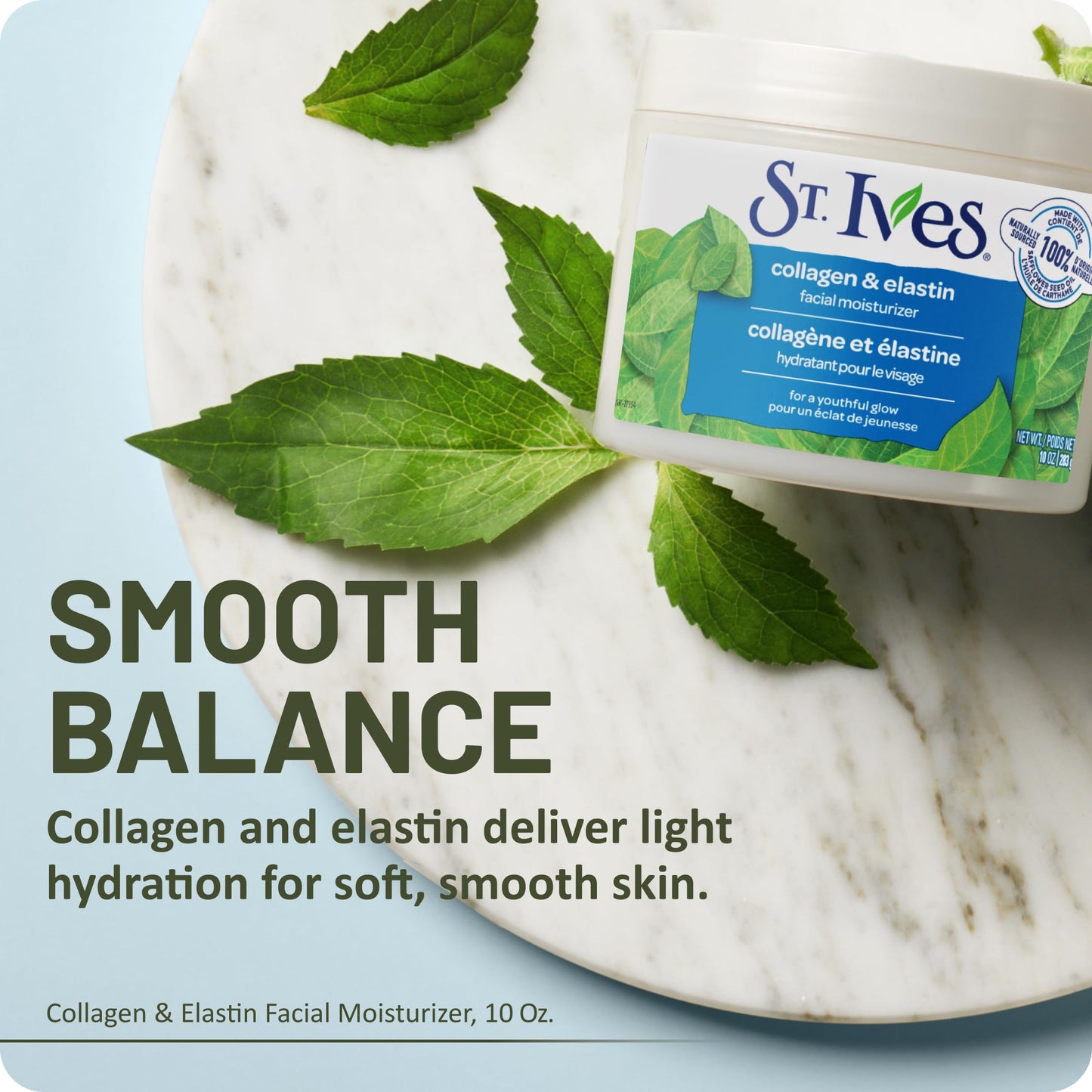 St. Ives Renewing Collagen & Elastin Face Moisturizer, Daily Hydrating Cream with 100% Natural Safflower Seed Oil for Smooth, Youthful Skin, 10 oz Beauty and Personal Care St. Ives