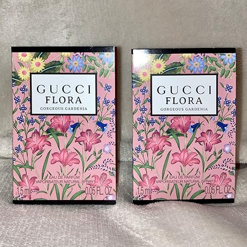 2x Flora Gorgeous Gardenia Eau De Parfum EDP Sample Spray .05oz 1.5ml Each
