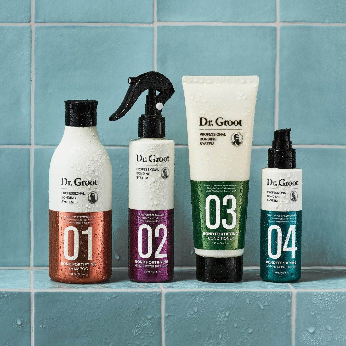 Dr. Groot Bond Fortifying Keratin Treatment, Clinically Proven for Repair and Thickening of Dry, Thin, Damaged Hair - Hair Mask, Glass Hair Effect