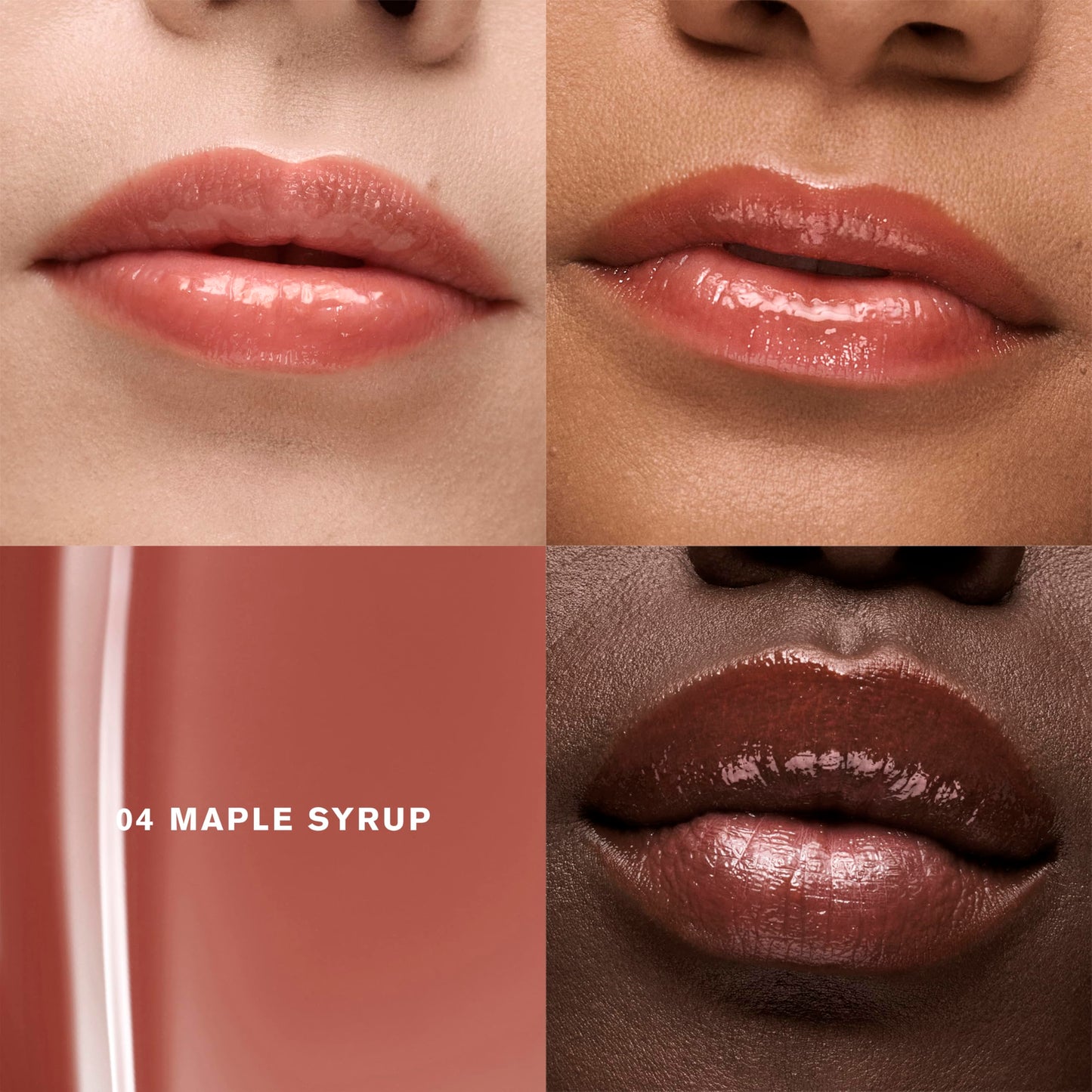 Estée Lauder Glossy Pout Lip Oil | Plumping & Moisturizing with a Sheer Tint | Includes Hyaluronic Acid + Vitamin E, 04 Maple Syrup