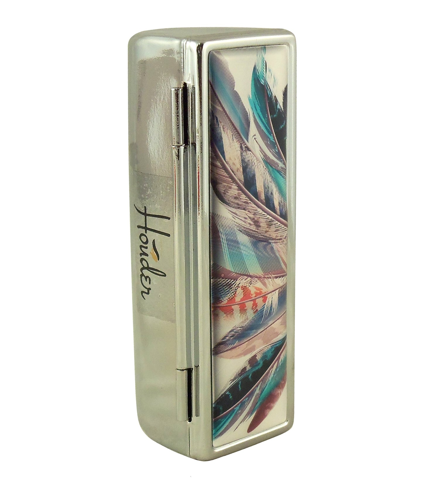 Houder Designer Lipstick Case with Mirror for Purse - Decorative Lipstick Holder with Gift Box - Velvet Lined - Protect Your Lipsticks in Style
