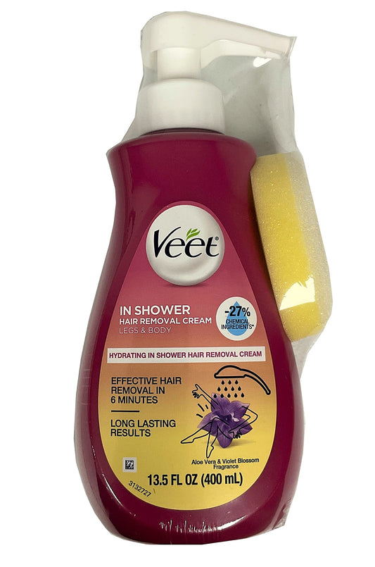 Veet Gel Hair Remover Cream, Sensitive Formula, 13.5 oz (Pack of 10)