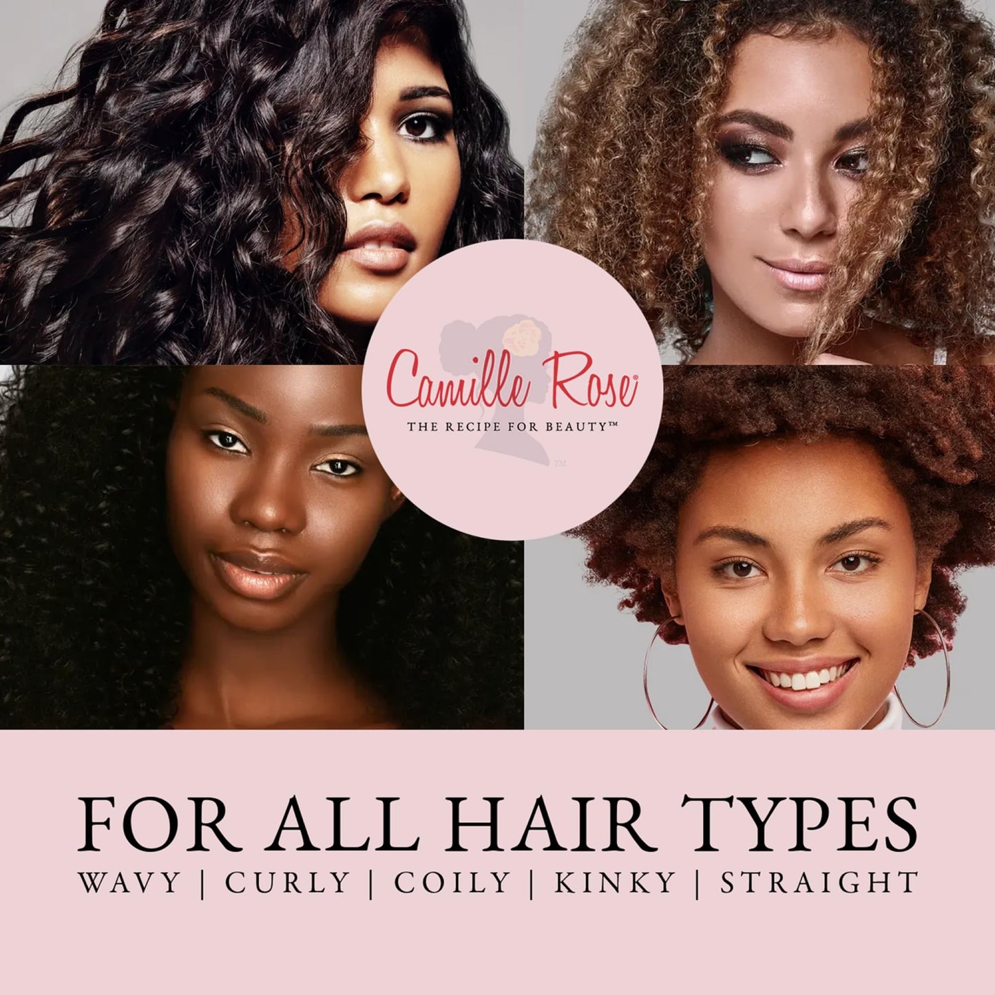 Camille Rose Leave-In Conditioner, Coconut Water - Lightweight Deep Conditioning Hair Treatment, Detangler & Frizz Control, 8 Fl Oz
