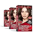 Revlon Colorsilk Beautiful Color Permanent Hair Color, (OLD VERSION) 41 Medium Brown (Pack of 3)
