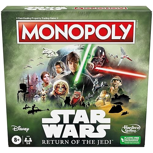 Hasbro Gaming Monopoly: Star Wars Return of The Jedi Board Game for 2-6 Players, Inspired by Return of The Jedi Movie, Game for Families and Kids…