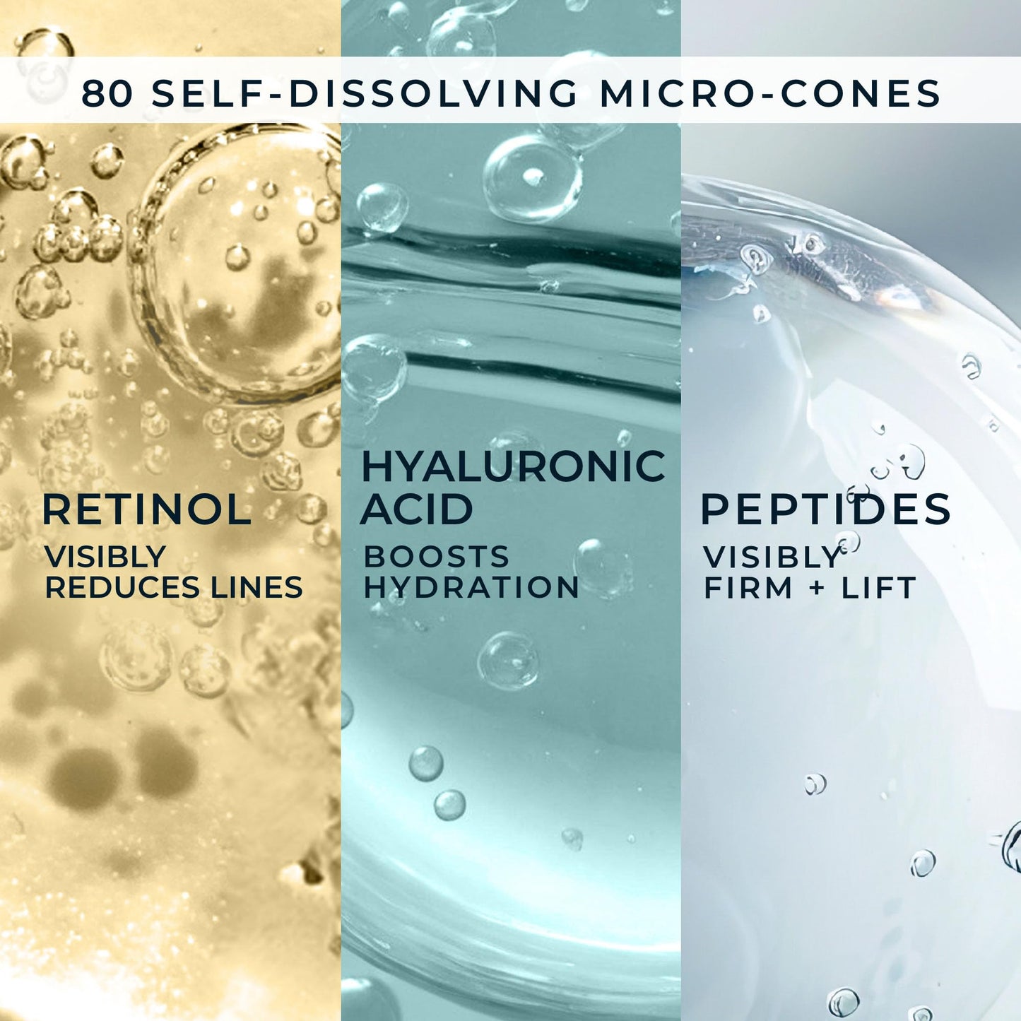 RoC Retinol Correxion Deep Wrinkle Non-Invasive Targeted Patches with Hyaluronic Acid + Firming Peptides for Forehead, 11 Lines, Crow’s Feet and Laugh Beauty and Personal Care RoC