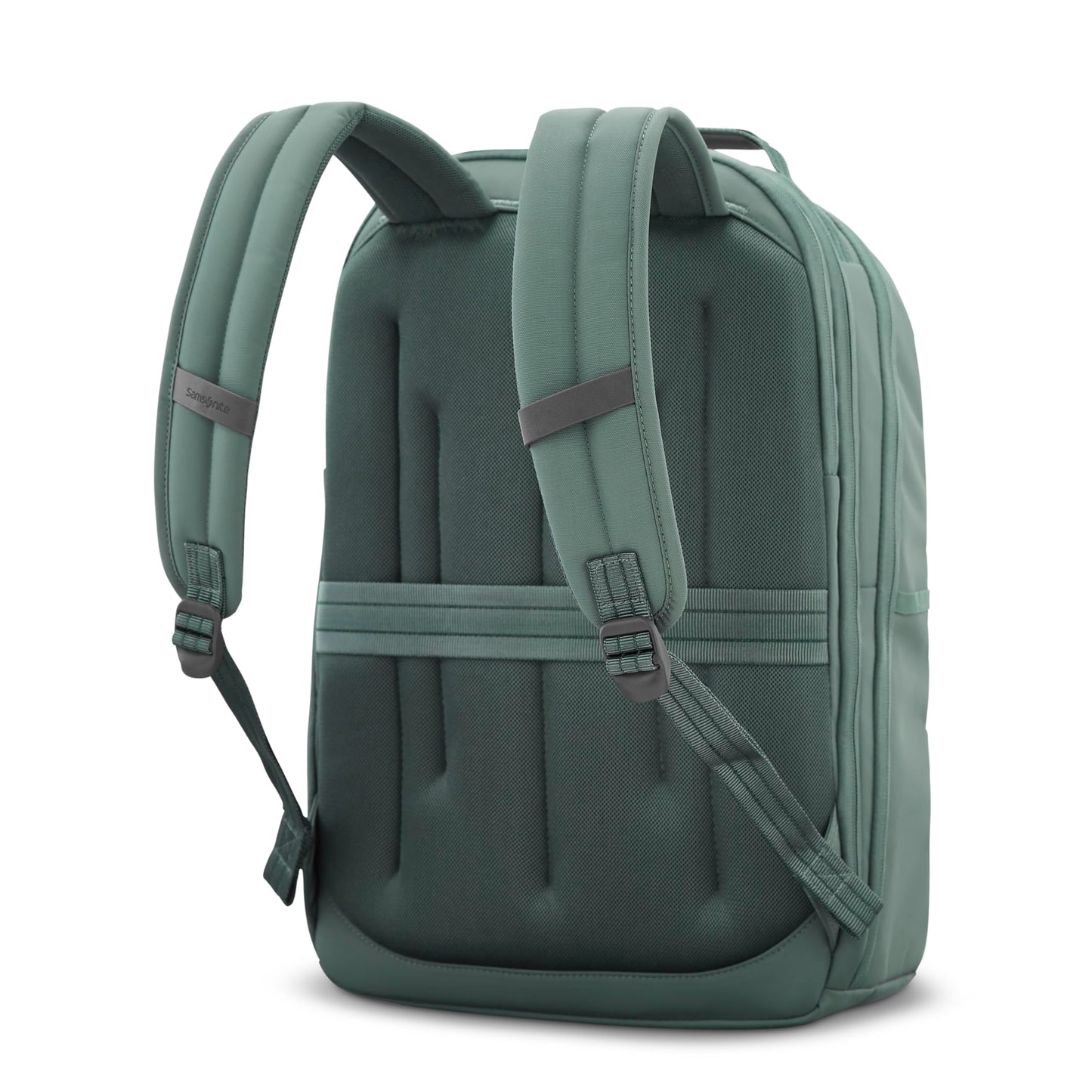 Samsonite Elevation Plus Backpack - Recyclex® RPET Body Fabric With Quick-Access Stash Pocket - Expands 1.5inches - AirTag™ Holder - Laptop Pouch - Cypress Green