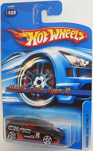 Hot Wheels 2006 Honda Civic Type R Black with PR5 Wheel Variant #2006-133