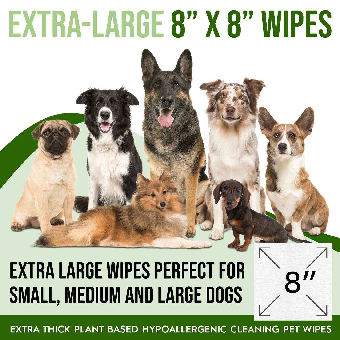 Petazy 400 Dog Wipes – Organic Lavender Scented Pet Wipes for Paws, Butt, Ears & Eyes – Extra Thick, Deodorizing + Bonus Glove Wipes for Dogs & Cats