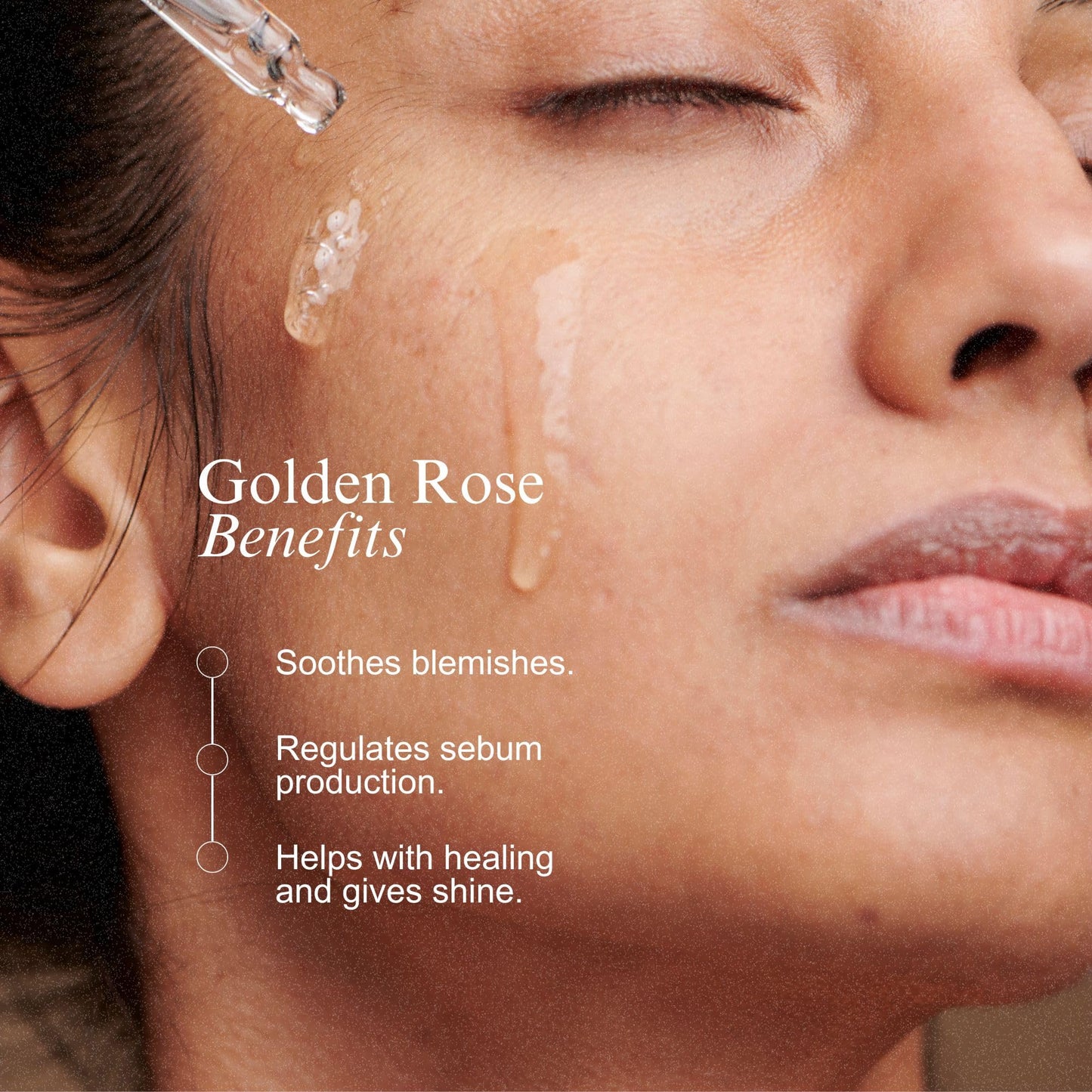 Bevanni Golden ROSE Serum + CollaGEMS - Pure Rose Essential Oil with Colloidal Gold, Hyaluronic Acid & Vitamin C & Collagen Balls - Daily Face