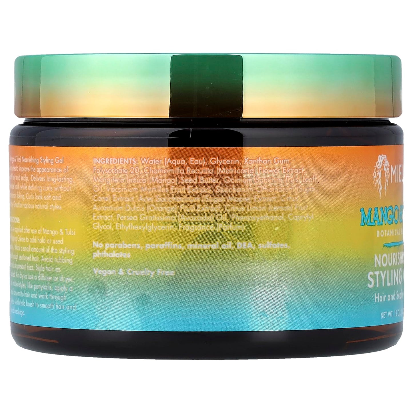 Mielle Nourishing Styling Gel Mango & Tulsi 12 Oz (Pack of 1)