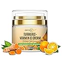 Turmeric Face Cream + 30% Vitamin C Glow Boosting Moisturizer & Skin Repairing, Hydrating with Organic Ingredients Anti-Aging Facial Cream, Normal