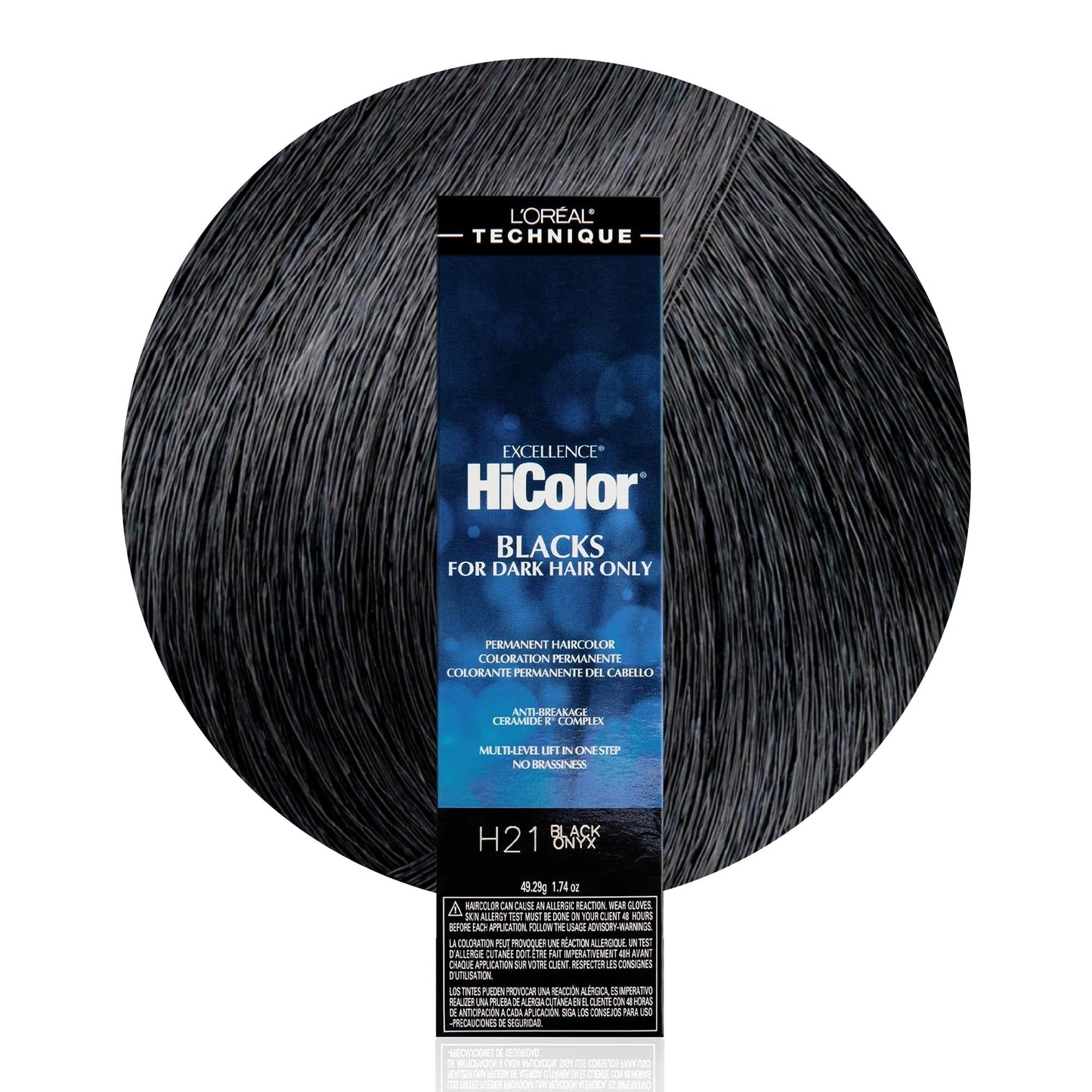 L'Oréal Technique HiColor Violet & Blacks Permanent Hair Color - Anti-Breakage Ceramide R Complex, Multi-Lift with No Brassiness, For Dark Bases, Long Beauty and Personal Care L'OREAL TECHNIQUE Default Title
