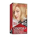 REVLON Colorsilk Beautiful Color Permanent Hair Color with 3D Gel Technology & Keratin, 100% Gray Coverage Hair Dye, 71 Golden Blonde