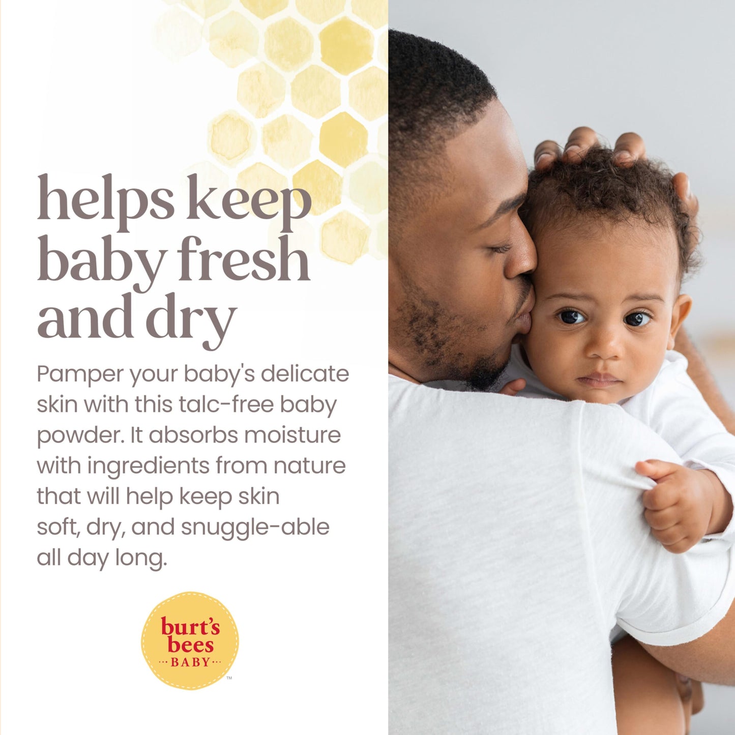 Burt's Bees Stocking Stuffers, Baby Dusting Powder, 100% Natural Origin, Talc-Free, Pediatrician Tested, 7.5 Ounces, Pack May Very