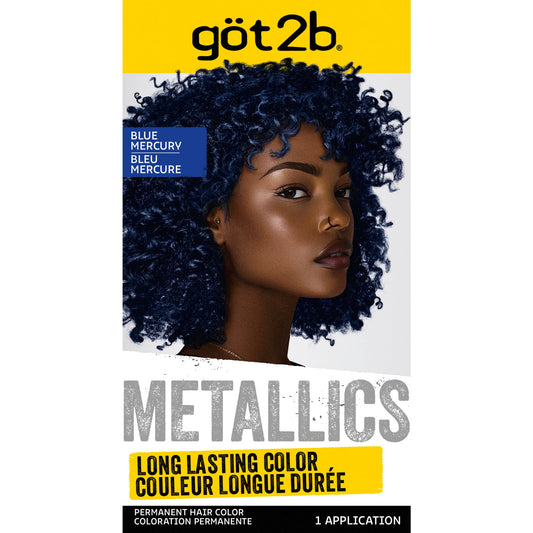 got2b Metallics Permanent Hair Dye, Blue Mercury M67, Hair Color for Women & Men, Formulated with Metallic-Shine Booster for Cool, Shimmering Tones Beauty & Personal Care Got2B