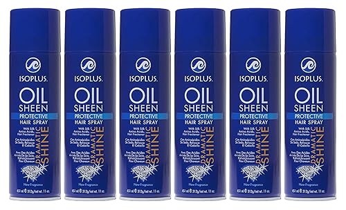 Isoplus Oil Sheen Hairspray 11oz. Aero (6 Pack)