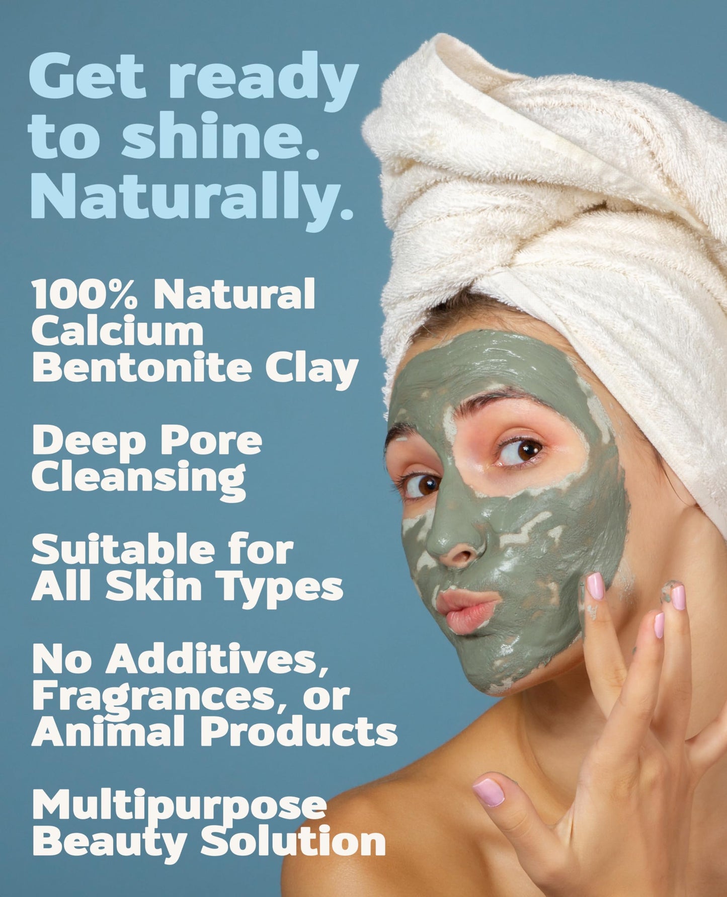 Aztec Secret - Indian Healing Clay 10oz Jar - Deep Pore Cleansing Facial & Body Mask - The Original 100% Natural Calcium Bentonite Clay Beauty and Personal Care Aztec Secret