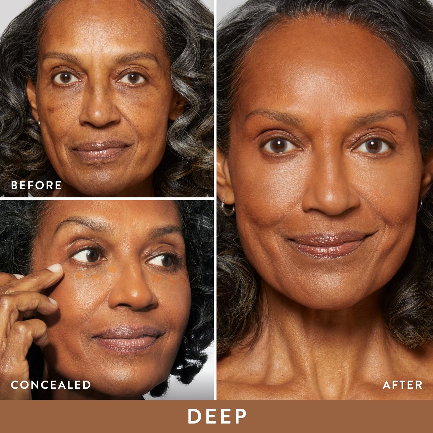 LAURA GELLER NEW YORK The Ideal Fix Concealer - Deep - Buildable Medium to Full Coverage Liquid Concealer - Covers Under Eye Dark Circles & Blemishes