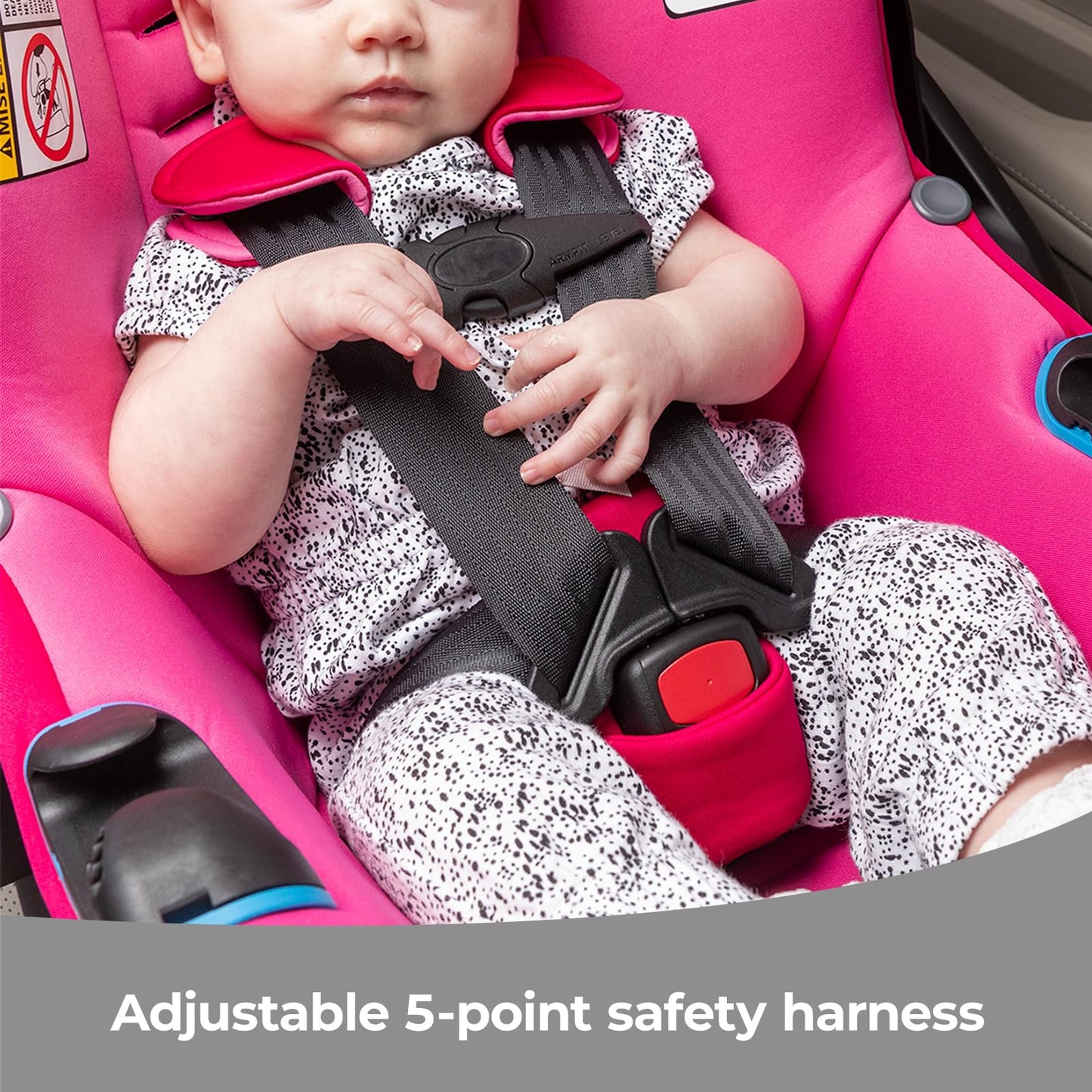 Diono LiteClik30 RXT SafePlus Infant Car Seat and Base, Rear-Facing for Infants 4-30lbs, SafePlus Engineering, with Infant Insert, UPF 50+ Sunshade…