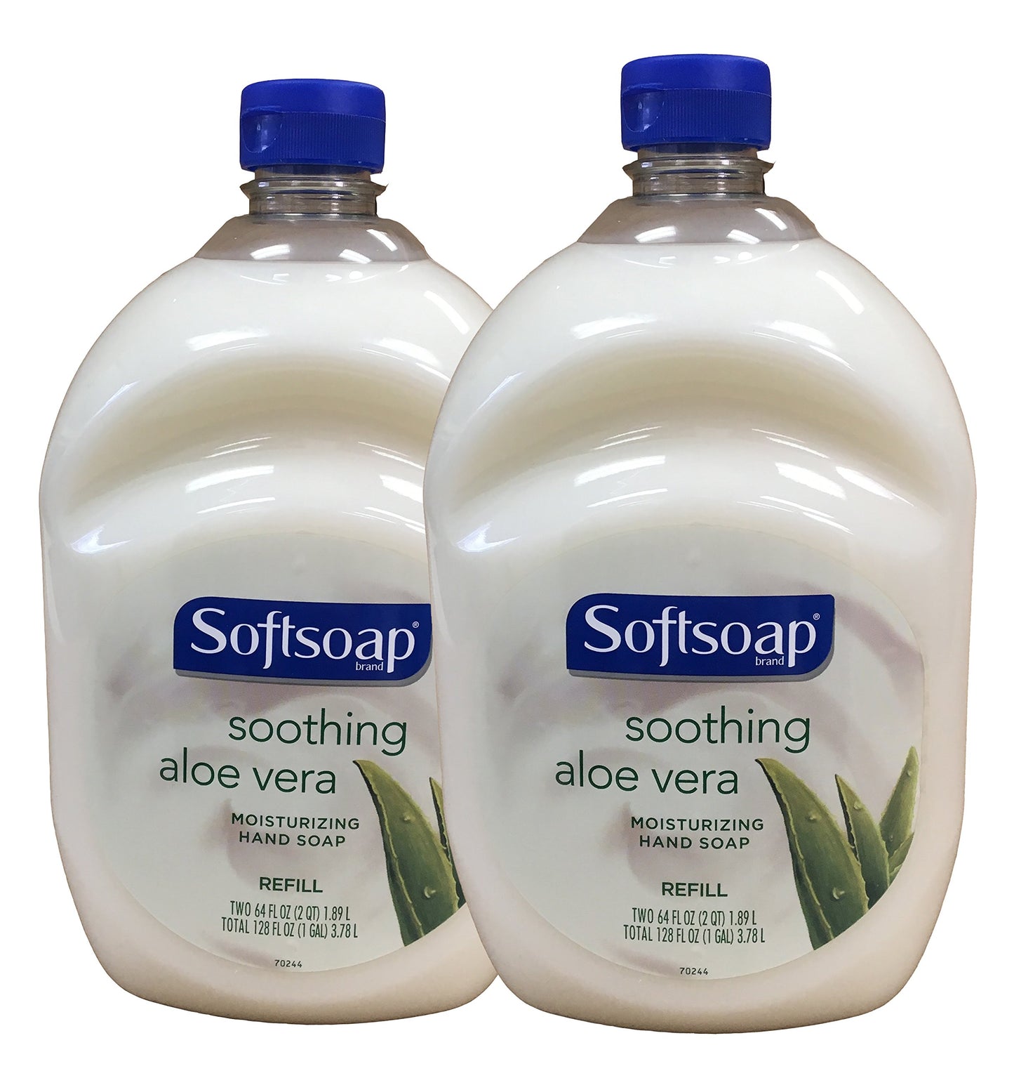 Softsoap Hand Soap Soothing Aloe Vera Moisturizing Hand Soap Refill 64 Fl Oz (Pack of 2)