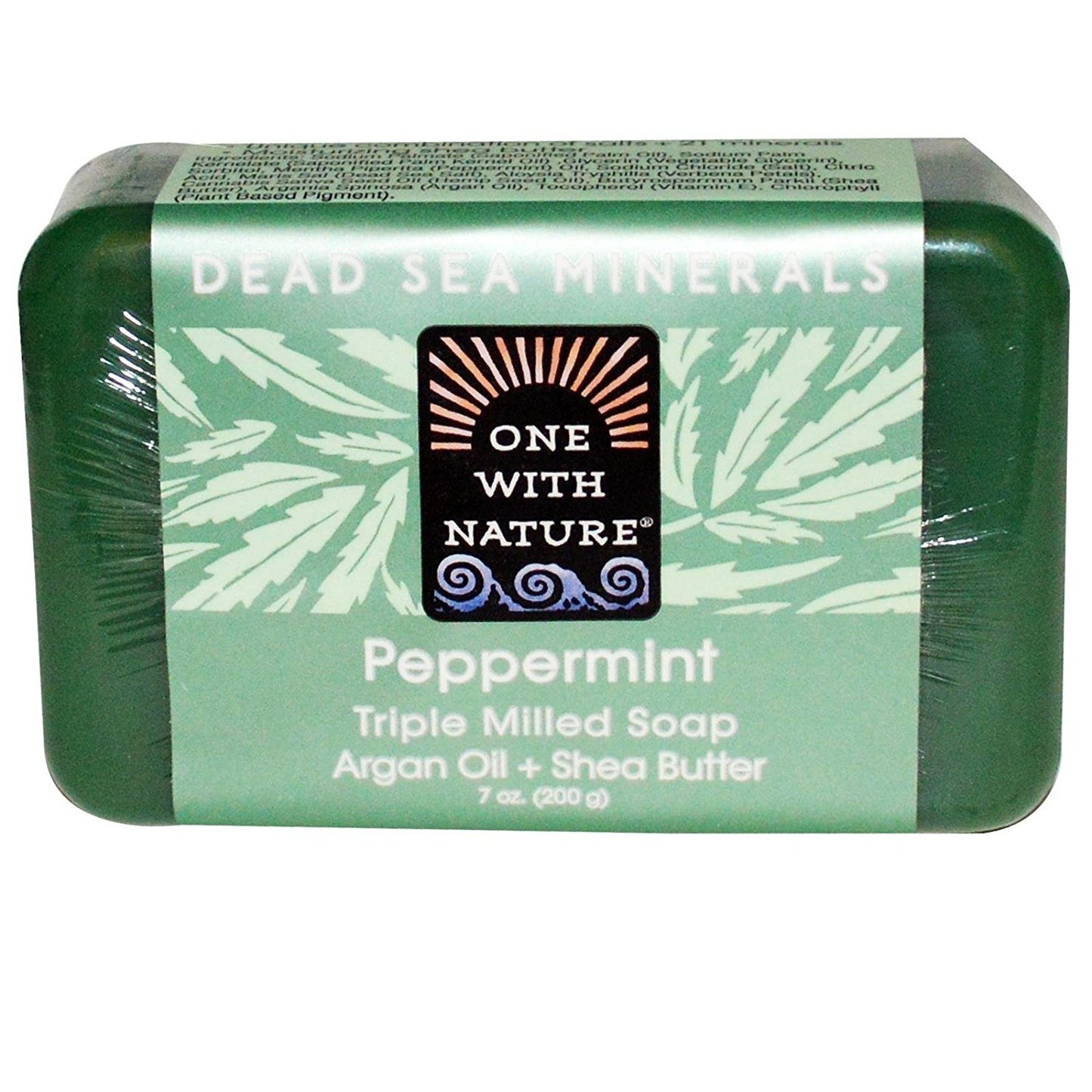 One With Nature Dead Sea Mineral Bar Soap Peppermint - 7 oz Beauty & Personal Care One With Nature