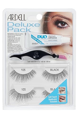 Ardell Deluxe Pack 105 with Applicator, #68987, 0.07 Pound