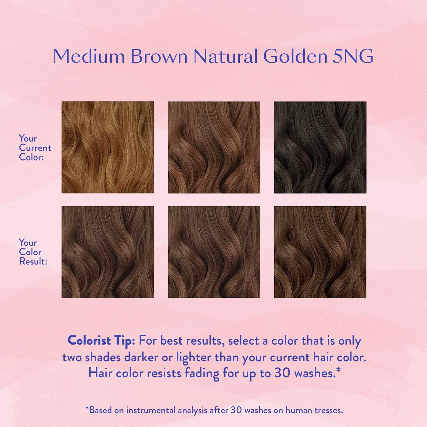 eSalon Permanent Hair Color & Hair Dye Complete Kit - Medium Brown Natural Golden - Personal Colorist Kit for Up To 100% Gray Coverage for All Hair