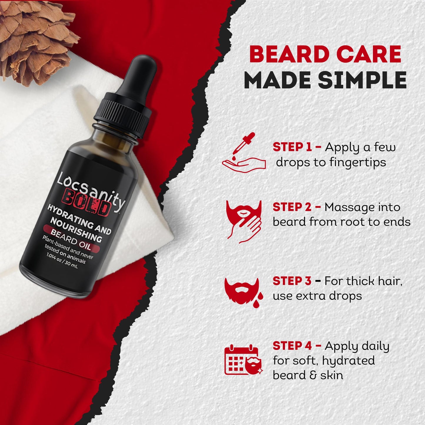 Locsanity BOLD Hydrating and Nourishing Beard Oil