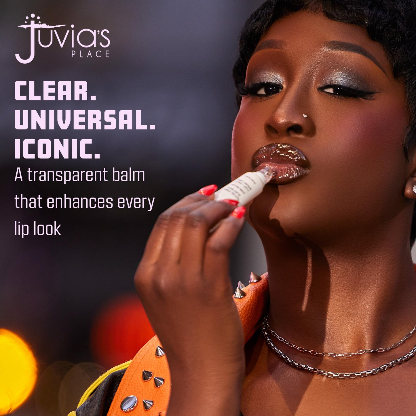 Juvia's Place Peptide Power Glass Balm - High-Shine, Glossy Finish with Plumping Peptide Complex - Hydrates, Smooths, and Nourishes Lips - Non-Sticky