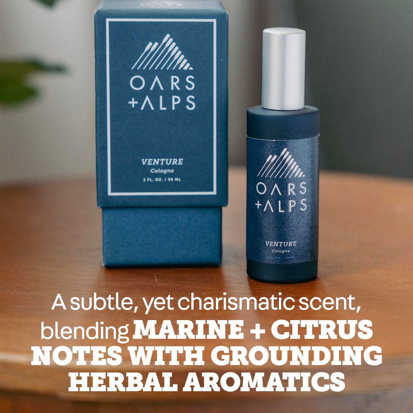 Oars + Alps Venture Mens Cologne and Body Spray, Travel Size Cologne for Men Body Spray, Citrus & Herbal Fragrance, Scented with Bergamont, Coastal