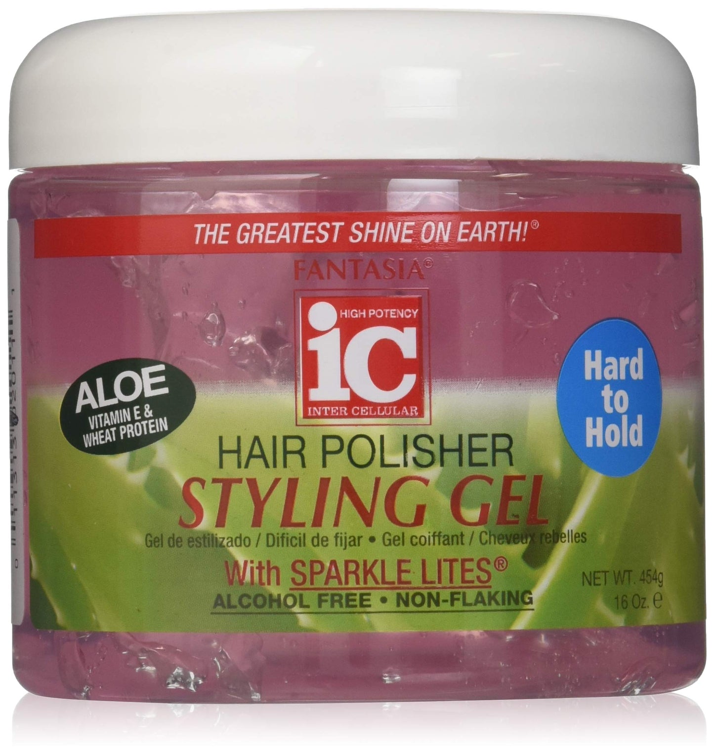 Fantasia Polisher Gel with Sparkles 16 oz. (Hard to Hold) (Pack of 8)