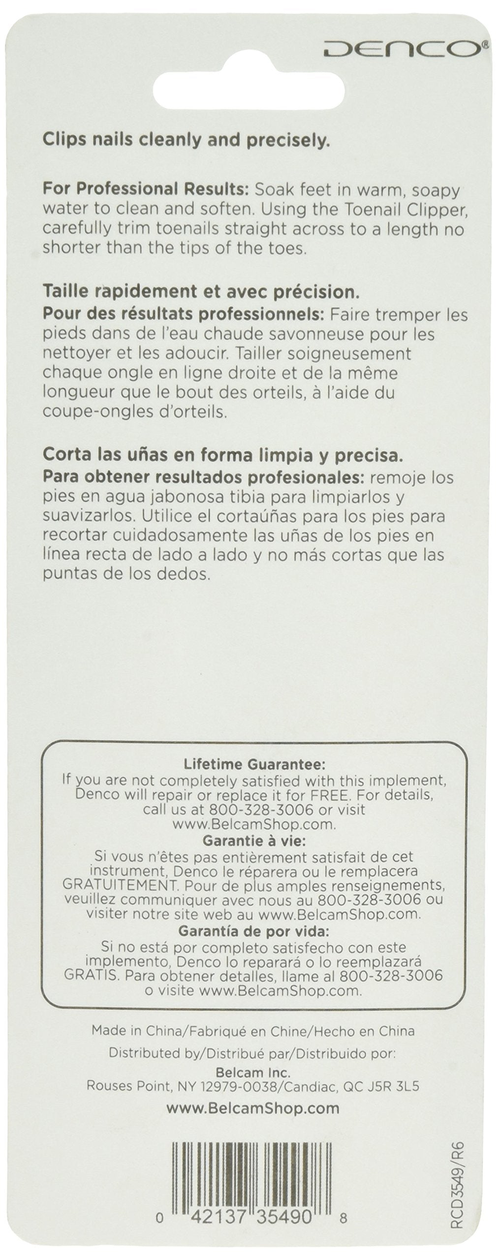 Denco Toenail Clipper, Silver